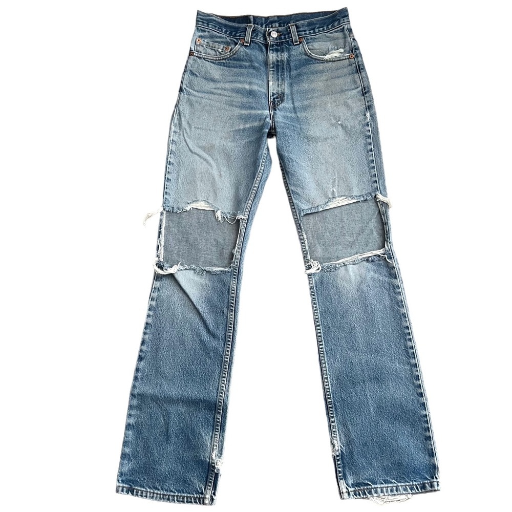 Vintage 2002 Levi’s 517 Boot Cut Jeans Medium Blue Wash / USA Tag 30 X 34